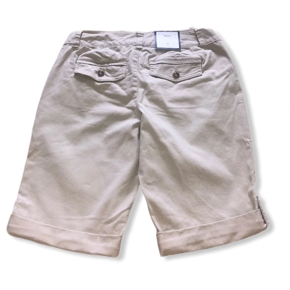Charter Club Tummy Control Chino Shorts - Picture 6 of 8